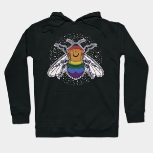 Gay Rainbow Bee Proud LGBT Pride Flag Hoodie